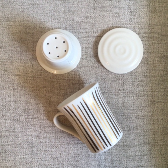 Teavana Fine Porcelain Cup with cover and infuser - Picture 2 of 3